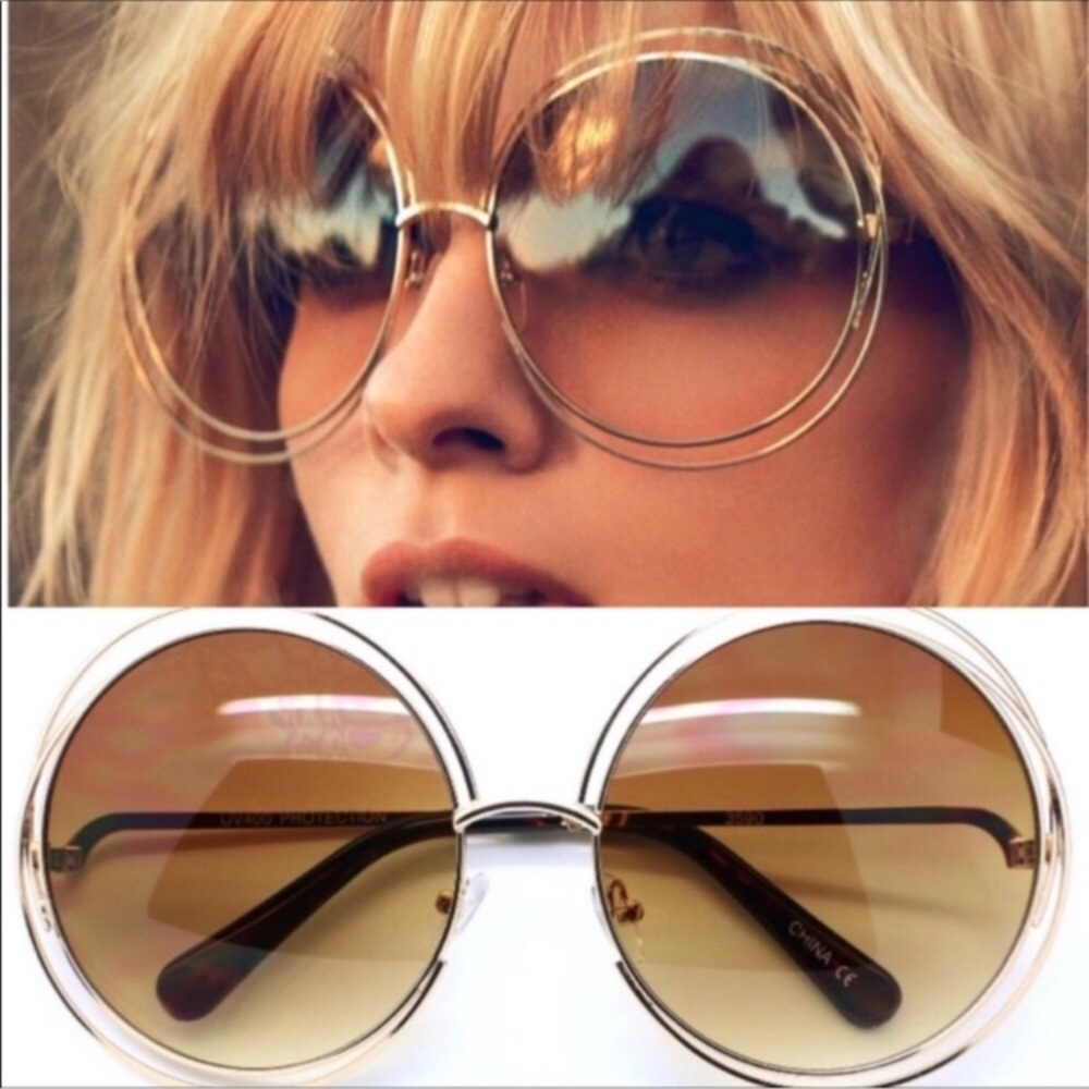 ✨FARRAH RETRO 70’s hipster OVERSIZED SHADES NEW
